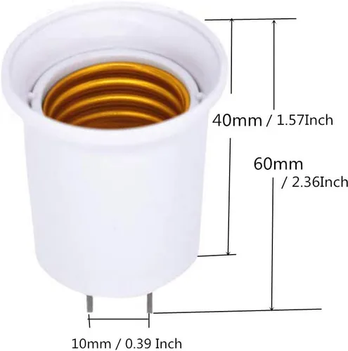 Miniatura 5 de Enchufe de bombilla estándar E26/E27 que convierte la toma de corriente a adaptador de enchufe de lámpara, enchufe de CA a E26 soporte de lámpara