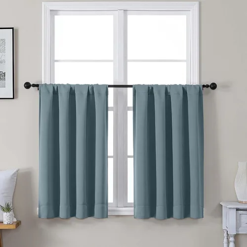 Miniatura 126 de Gwine Cortinas opacas para dormitorio, 54 pulgadas de largo, paneles de cortina de ventana con aislamiento térmico y reducción de ruido, cortinas
