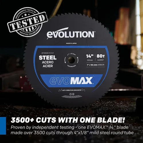 Miniatura 3 de Sierra de corte de metal de alta resistencia Evolution S15CPS de 15" Más de 3,500 cortes con la hoja EVOMAX14ST Hoja compatible de 15" Sierra