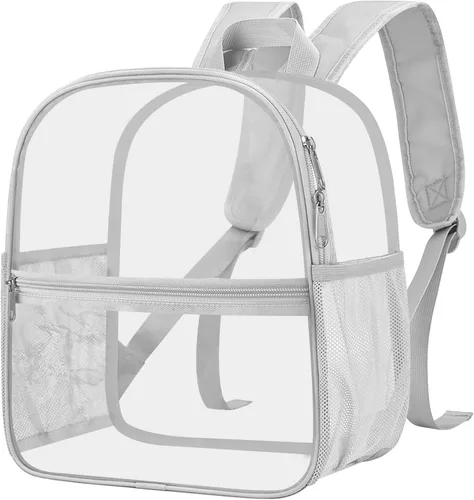 Miniatura 39 de Mochila transparente Oraben para eventos de estadio, mochila transparente para estadio 12x6x12, Negro, Pequeño
