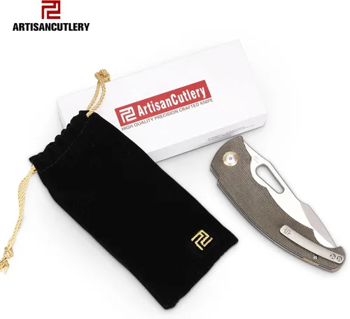 Miniatura 8 de ARTISANCUTLERY Xcellerator - Cuchillo plegable de bolsillo para hombre con agujero para el pulgar, hoja de acero AR-RPM9 de 3.86 pulgadas y mango