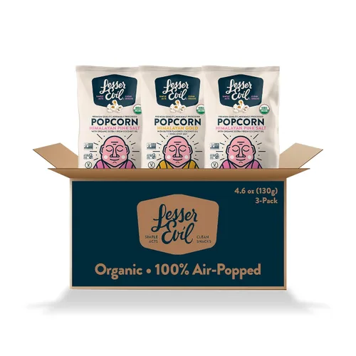 Miniatura 21 de LesserEvil Palomitas de maíz orgánicas "Avocado-licious", exclusivo de Amazon, calidad premium, mínimamente procesado, sin aceite vegetal, 4.6
