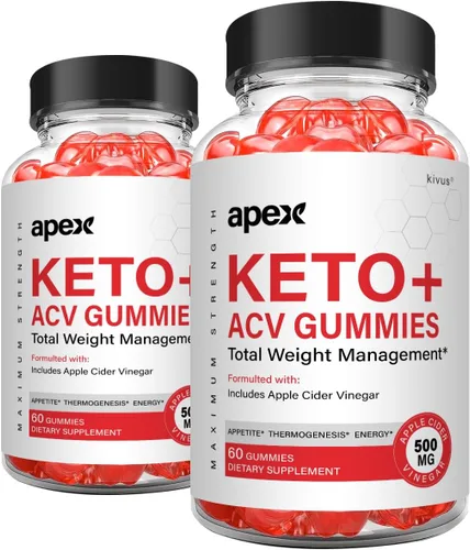 kivus Paquete de 2 gomitas Apex Keto Apex Keto+ACV Apex Keto+ACV (120 unidades)