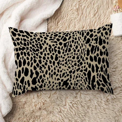 Miniatura 29 de ArogGeld Funda de almohada lumbar, estampado de guepardo verde, leopardo, estampado de leopardo, manchas de animales, almohada decorativa verde, A-17