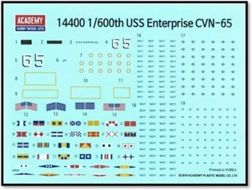 Miniatura 3 de 1/600 USS Enterprise CVN-65