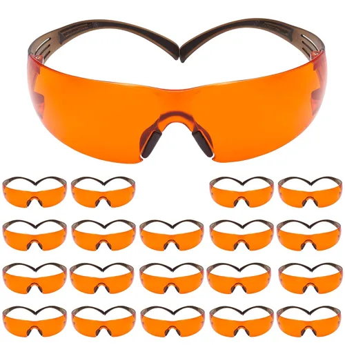 Miniatura 7 de 3M Gafas de seguridad para hombres y mujeres, SecureFit 400, protección ocular ANSI Z87, lente de espejo antiarañazos para interiores y exteriores
