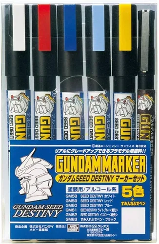 Miniatura 12 de GSI Creos - Juego de marcadores GMS127 Gundam MSV (juego de 6 marcadores), Mr. Hobby