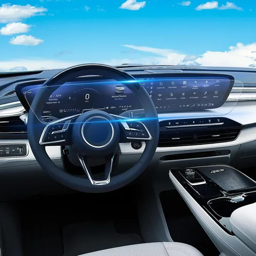 Miniatura 16 de Protector de pantalla para Cadillac CT5 y 2024 ~ 2025 XT4 y Lyriq 2025 de cobertura completa de 33 pulgadas de vidrio templado brillante de una sola