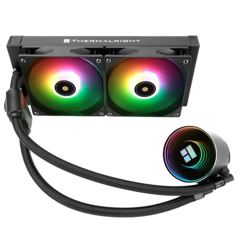 Miniatura 10 de Thermalright Frozen Notte 120 ARGB Enfriador de CPU negro Aio, 120 especificación fila fría, ventilador ARGB PWM, para Intel lga115x/1200/1851/1700