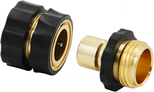 Miniatura 3 de Lifynste Accesorios de conector rápido para manguera de jardín de 3/4 pulgadas, fácil conexión, juego macho y hembra, (2)