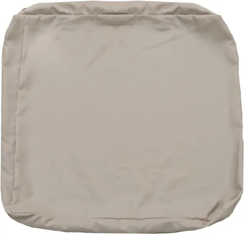 FLYMEI Patio Cushion Covers 16x16x2.5 Waterproof Outdoor Cushion Cover Replacement 1Packs Outdoor Seat Cushion Slipcover for Rattan Chair Sofa, Beige