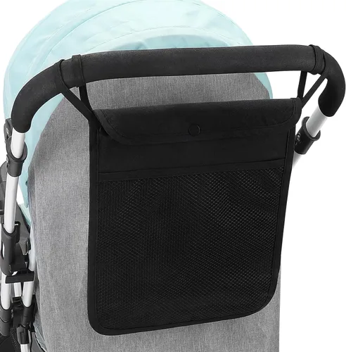 Miniatura 2 de Accmor Organizador universal de cochecito, bolsa de malla para Uppababy, Nuna, Britax, Doona, cochecitos de malla ajustable antideslizante