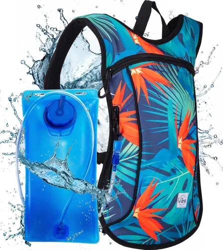 Miniatura 9 de Vibe Festival Gear Mochila de hidratación con bolsa de agua de 2 L para mujeres, hombres, adolescentes y niños, Hydropack Hydro Sports, al aire