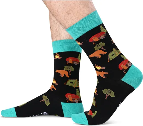 Miniatura 2 de Zmart Funny Beach Running Pickleball Football Cycling Gifts, Golfer Bowling Bike Lover Socks