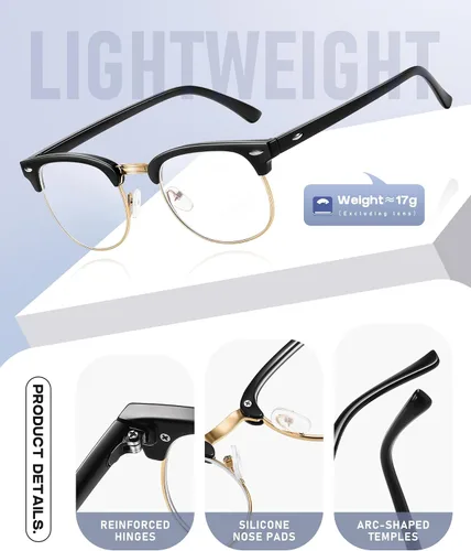 Miniatura 3 de Perfectmiaoxuan - Gafas con bloqueo de luz azul, anteojos para computadora/juegos/pantalla para mujeres u hombres, anti luz azul y UV