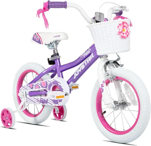 Miniatura 12 de JOYSTAR Bicicleta para niñas pequeñas y niños de 3 a 10 años, bicicleta para niños de 12, 14, 16 y 20 pulgadas, con ruedas de entrenamiento y frenos
