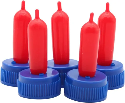 Miniatura 2 de 25 pezones de bebida de leche de vaca, silicona suave, tapa para botella de leche de cabra, alimentación para perros de oveja, cabra y cachorro, Azul