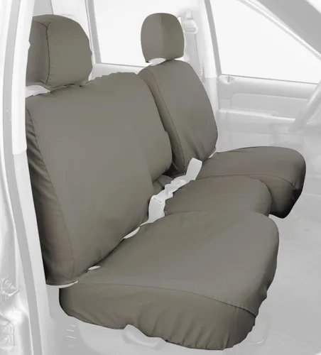 Miniatura 8 de Covercraft - SS3344PCCH Fundas de asiento de asiento delantero de ajuste personalizado - Tela de polialgodón, negro carbón Negro (Charcoal Black)