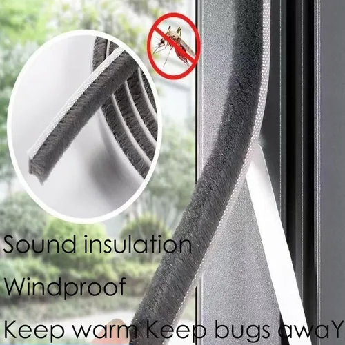 Miniatura 4 de Burlete adhesivo fuerte para ventanas corredizas y marcos de puertas, tira de sellado para insonorización, a prueba de polvo, impermeable