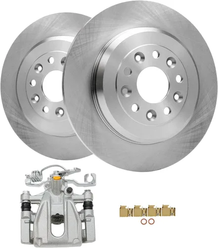 Miniatura 52 de Detroit Axle - Kit de freno delantero para Volkswagen Golf Jetta City Beetle Rotores de freno de disco de repuesto pastillas de freno de cerámica