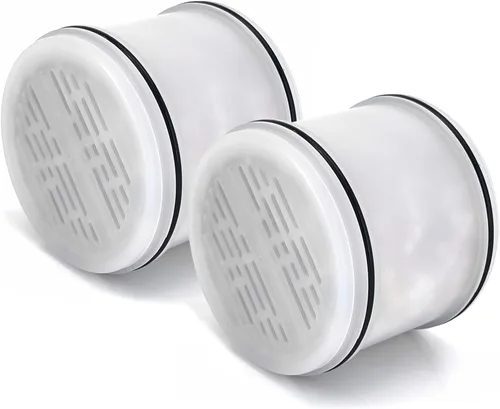 AWO Paquete de 2 cartuchos de filtro de cabezal de ducha de repuesto compatibles con Culligan® WHR-140, WSH-C125, ISH-100, HSH-C135, HSH-BN135,