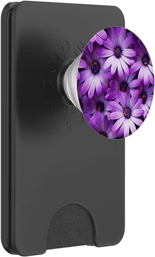 Miniatura 7 de Purple Daisy Flora Wildflowers PopSockets Standard PopGrip