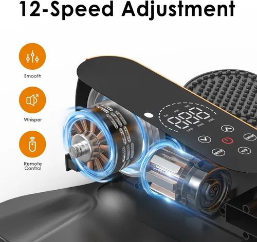 Miniatura 2 de Under Desk Elliptical Machine for Senior Mini Elliptical Leg Exerciser with Remote Quiet Portable Electric Seated Foot Pedal Exerciser for Home
