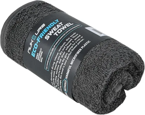 Miniatura 11 de NUKURA Toalla de sudor de gimnasio de 12 x 40 pulgadas, 450 GSM, 100% algodón, alta absorción, entrenamiento extrasuave y de secado rápido, yoga