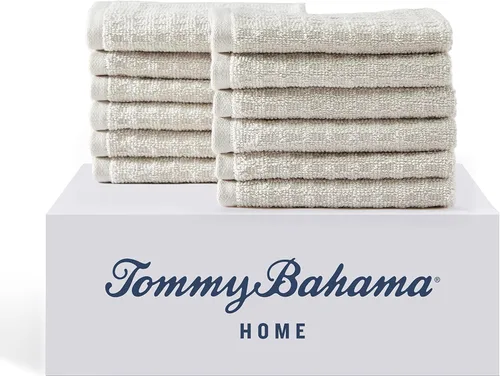 Miniatura 22 de Tommy Bahama - Toallas de baño, altamente absorbentes y suaves, esenciales para el baño, baja pelusa y resistentes a la decoloración, certificadas