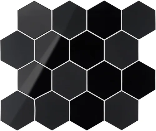 Miniatura 7 de Black Peel and Stick Backsplash Subway Tile, 12"x12", 6-Sheet Self Adhesive, Faux Ceramic, Glossy, 5.97 SQ.FT, For Kitchen Bathroom