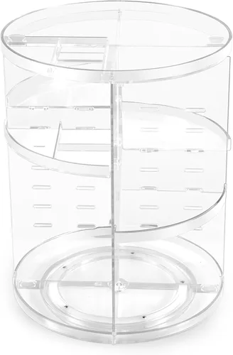 Miniatura 2 de COYAHO Organizador de maquillaje giratorio 360, encimera giratoria, estante de soporte para cosméticos, organizadores de maquillaje y almacenamiento