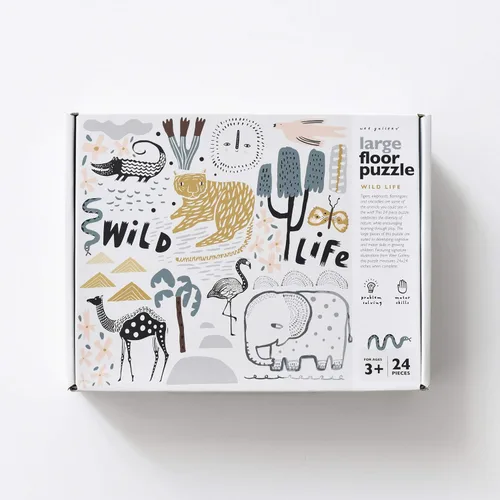 Miniatura 8 de Wee Gallery Rompecabezas de piso, rompecabezas jumbo de 24 piezas para niños pequeños, actividad de aprendizaje temprano, desarrollo de habilidades