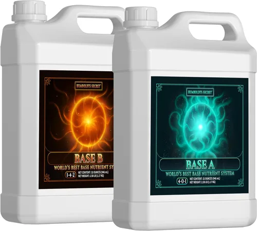 El mejor sistema base de nutrientes, paquete base secreto Humboldts a y b, fertilizante/nutriente liquido para cultivos de flores y etapas de