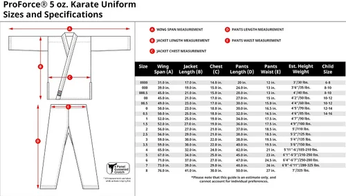 Miniatura 2 de Pro Force 5oz. Uniforme de estudiante ultraligero