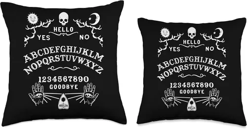 Miniatura 3 de Wiccan Witchcraft Occult Gothic Throw Pillows Witchcraft Ouija - Almohada de mesa oculta, 16.0 x 16.0 in, multicolor