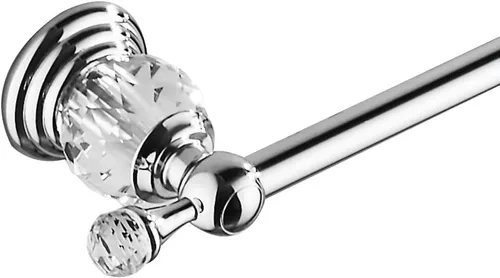 Miniatura 11 de WINCASE Barra de toalla dorada, soporte de toalla de cristal ajustable, rieles de toalleros individuales con acabado dorado montados en la pared Oro