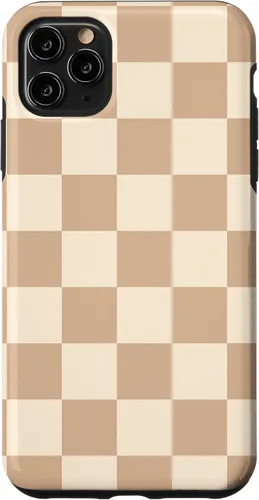 iPhone 11 Pro Max - Funda para tablero de ajedrez, color beige claro