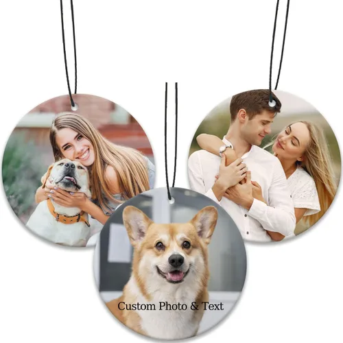 Miniatura 12 de Ambientador personalizado para automóvil, ambientadores personalizados, ambientador personalizado con foto de doble cara, para armario, baño