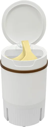 Miniatura 10 de Lavadora portátil de 4.5 L, mini lavadora semiautomática de 260 W con modo de deshidratación, lavadora de una sola tina con control de temporizador