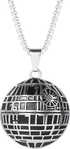 Miniatura 2 de Star Wars Stainless Steel Necklaces for Men, Character Pendant Designs, 22" Box Chain