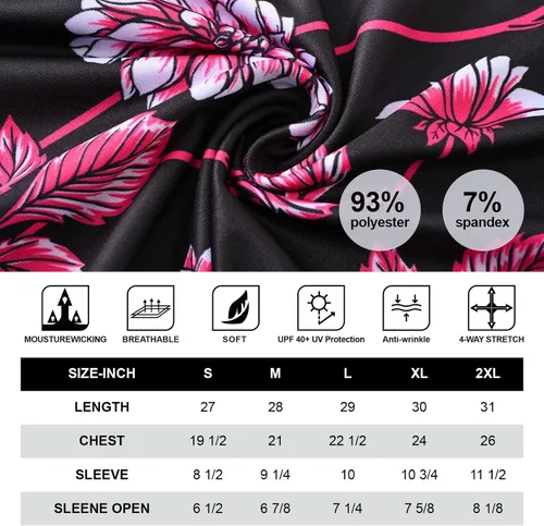 Miniatura 7 de DEOLAX Mens Golf Shirt Fashion Print Floral Polo Shirts Short Sleeve Soft Classic Casual Dry Fit Golf Shirt for Men
