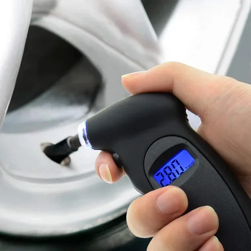 Miniatura 6 de ANKIA - Medidor digital de presión de neumáticos de 150 PSI con LCD retroiluminado y agarre antideslizante para automóvil, camión, SUV, motocicleta