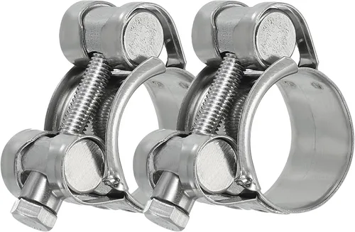 Miniatura 27 de PATIKIL Abrazadera de manguera con perno en T de 0.67 a 0.748 in, paquete de 2 abrazaderas de tubo de tubo intercooler de acero inoxidable 304