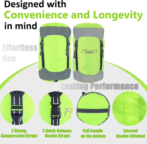 Miniatura 4 de Frelaxy - Bolsa de compresión con 40% más de almacenamiento, Saco de compresión de 11L/18L/30L/45L/52L, resistente al agua y ultra ligero para saco