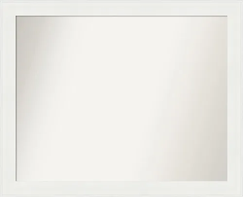 Miniatura 80 de Amanti Art Espejo de baño blanco para sobre el fregadero, 24 x 24 pulgadas, hecho a medida, espejo de tocador cuadrado blanco estrecho, marco