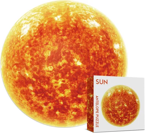 Miniatura 13 de ANTELOPE Rainbow Moon - Rompecabezas de 1000 piezas para adultos, tema espacial, cartón, rompecabezas redondo, alta resolución, acabado mate, sin