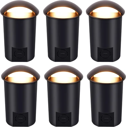 Miniatura 11 de Paquete de 6 luces LED de pozo de 9 W de CLOUDY BAY, luces de paisaje, 2700K/3000K/3500K/4000K/5000K seleccionables, iluminación de bajo voltaje