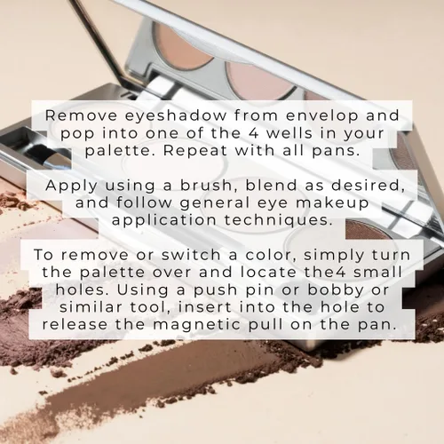 Miniatura 6 de Honeybee Gardens Paleta de sombras de ojos Skinny Dp, 4 tonos altamente pigmentados, acabado de lujo de larga duración, vegano, sin crueldad, sin