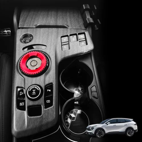 Miniatura 10 de YOUTOOCAR 2 piezas de cubiertas de panel de cambio de marchas automático para interior Compatible con Kia Sportage 2023–2025 EX SX SX-Prestige