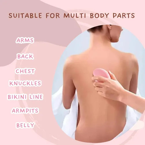 Miniatura 3 de Borrador de pelo de cristal, depiladora para mujeres y hombres, herramienta reutilizable para depilación y exfoliación, borrador de vello facial